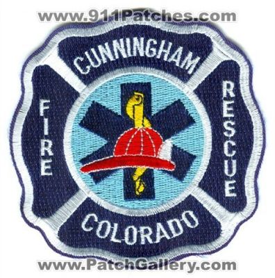 Cunningham Fire Rescue Department Patch (Colorado) (Defunct)
[b]Scan From: Our Collection[/b]
Now South Metro Fire Rescue
Keywords: dept.