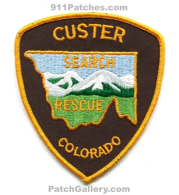 Custer County Search and Rescue Patch (Colorado)
[b]Scan From: Our Collection[/b]
Keywords: co. sar