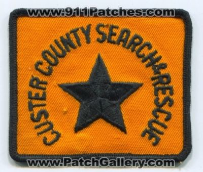 Custer County Search and Rescue Patch (UNKNOWN STATE)
[b]Scan From: Our Collection[/b]
Keywords: co. sar &