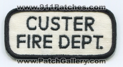 Custer Fire Department Patch (South Dakota)
Scan By: PatchGallery.com
Keywords: dept.