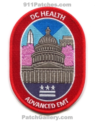 DC Health Advanced Emergency Medical Technician EMT Patch (Washington DC)
Scan By: PatchGallery.com
[b]Patch Made By: 911Patches.com[/b]
Keywords: district dist. of columbia ems ambulance
