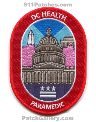 DC Health Paramedic Patch (Washington DC)
Scan By: PatchGallery.com
[b]Patch Made By: 911Patches.com[/b]
Keywords: district dist. of columbia ems ambulance
