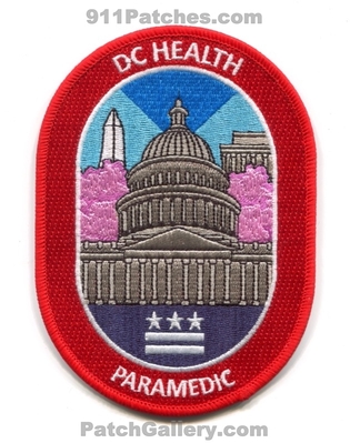 DC Health Paramedic Patch (Washington DC)
Scan By: PatchGallery.com
[b]Patch Made By: 911Patches.com[/b]
Keywords: district dist. of columbia ems ambulance