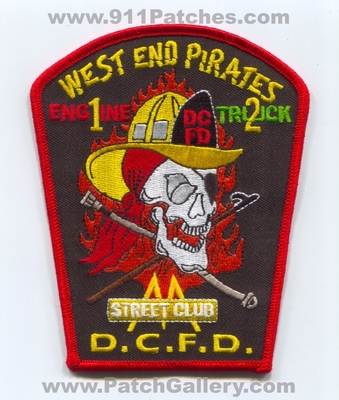 District of Columbia Fire Department DCFD Engine 1 Truck 2 Patch (Washington)
Scan By: PatchGallery.com
Keywords: Dist. Dept. D.C.F.D. Company Co. Station West End Pirates - Street Club - Skull