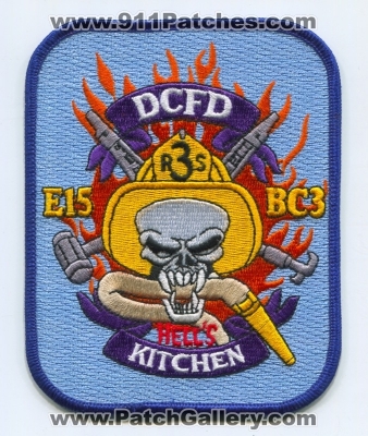 District of Columbia Fire Department DCFD Rescue 3 Patch Washington DC v2