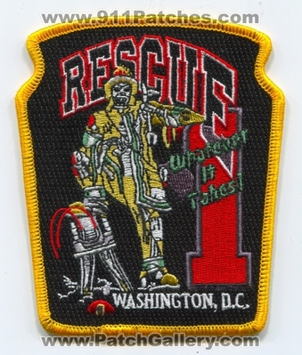 District of Columbia Fire Department DCFD Rescue 1 Patch (Washington DC)
Scan By: PatchGallery.com
Keywords: D.C.F.D. Dept. Company Co. Station