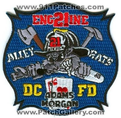 District of Columbia Fire Department Engine 21 (Washington DC)
Scan By: PatchGallery.com
Keywords: dept. dcfd company station alley rats adams morgan