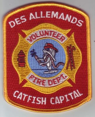 Des Allemands Volunteer Fire Dept (Louisiana)
Thanks to Dave Slade for this scan.
Keywords: department