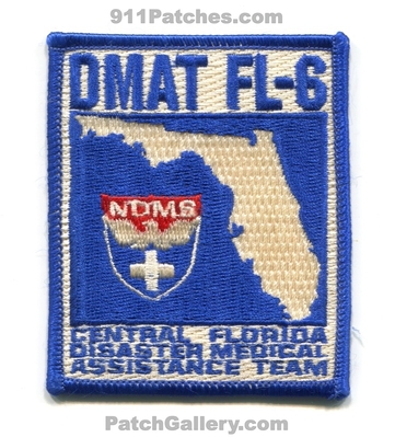 Central Florida Disaster Medical Assistance Team DMAT FL-6 NDMS EMS Patch (Florida)
Scan By: PatchGallery.com
Keywords: fl6 national system