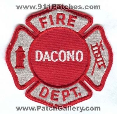 Dacono Fire Department Patch (Colorado) (Defunct)
[b]Scan From: Our Collection[/b]
Now Mountain View Fire Rescue
Keywords: dept.