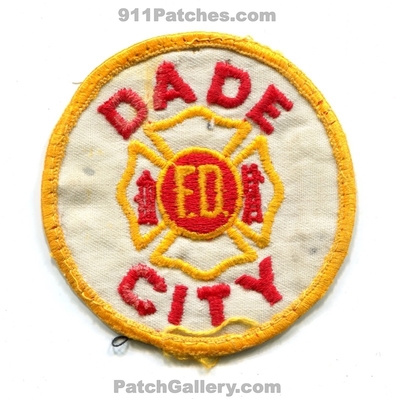 Dade City Fire Department Patch (Florida)
Scan By: PatchGallery.com
Keywords: dept. fd