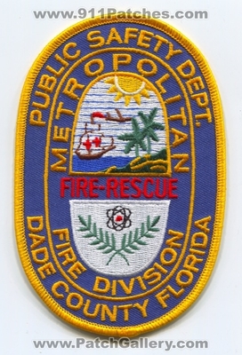 Metropolitan Dade County Fire Division Patch (Florida)
Scan By: PatchGallery.com
Keywords: co. div. public safety department dept. rescue