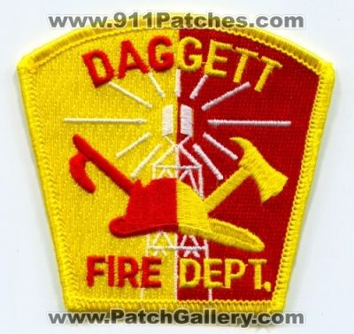 Daggett Fire Department (California)
Scan By: PatchGallery.com
Keywords: dept.