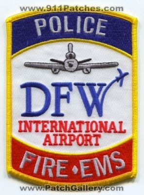 Dallas Fort Worth International Airport Fire EMS Police Department Patch (Texas)
Scan By: PatchGallery.com
Keywords: dfw dept.