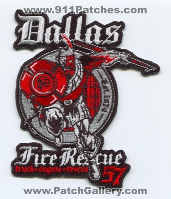 Dallas Fire Department Station 57 (Texas)
Scan By: PatchGallery.com
Keywords: dept. dfd company co. truck engine rescue
