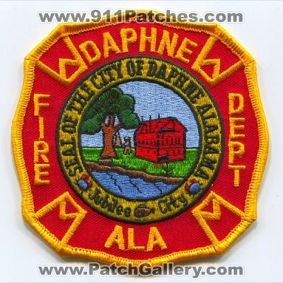 Daphne Fire Department Patch (Alabama)
Scan By: PatchGallery.com
Keywords: dept. seal of the city of jubilee