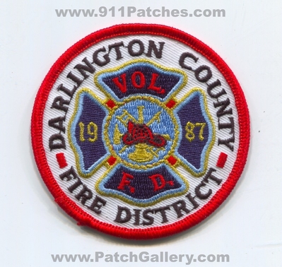 Darlington County Fire District Patch (South Carolina)
Scan By: PatchGallery.com
Keywords: co. dist. volunteer vol. department dept. f.d. fd 1987