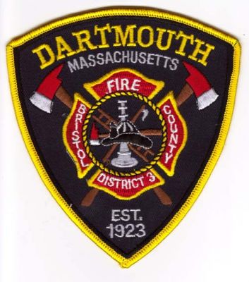 Dartmouth Fire District 3
Thanks to Michael J Barnes for this scan.
County: Bristol
Keywords: massachusetts