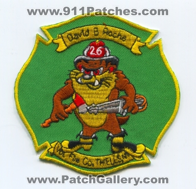 David B Roche Volunteer Fire Company 26 (New York)
Scan By: PatchGallery.com
Keywords: vol. co. department dept. number no. #26 thiells taz