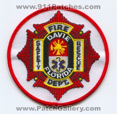 Davie Fire Department Safety Rescue Patch (Florida)
Scan By: PatchGallery.com
Keywords: dept.
