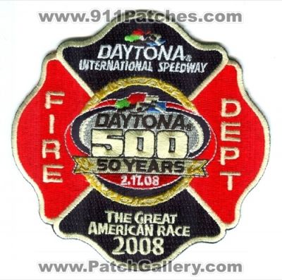 Daytona International Speedway Fire Department 50 Years (Florida)
Scan By: PatchGallery.com
Keywords: dept. 500 nascar the great american race 2008