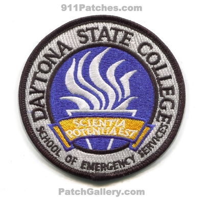 Daytona State College School of Emergency Services Patch (Florida) (Confirmed)
Scan By: PatchGallery.com
Keywords: fire ems police sheriffs
