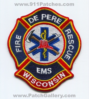 De Pere Fire Rescue Department Patch (Wisconsin)
Scan By: PatchGallery.com
Keywords: depere dept. ems