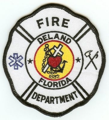 DeLand Fire Department
Thanks to PaulsFirePatches.com for this scan.
Keywords: florida
