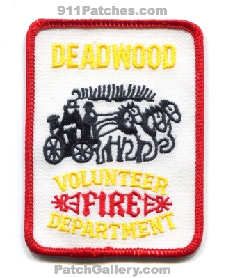 Deadwood Volunteer Fire Department Patch (South Dakota)
Scan By: PatchGallery.com
Keywords: vol. dept.