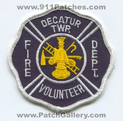 Decatur Township Volunteer Fire Department Patch (UNKNOWN STATE)
Scan By: PatchGallery.com
Keywords: twp. vol. dept.