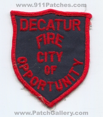 Decatur Fire Department Patch (Alabama)
Scan By: PatchGallery.com
Keywords: dept. city of opportunity