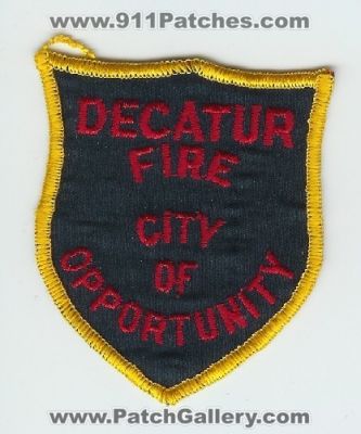 Decatur Fire Department (Alabama)
Thanks to Mark C Barilovich for this scan.
Keywords: city of opportunity