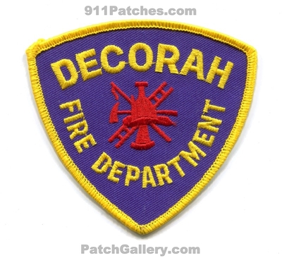 Decorah Fire Department Patch (Iowa)
Scan By: PatchGallery.com
Keywords: dept.