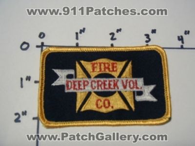 Deep Creek Volunteer Fire Company (Maryland)
Thanks to Mark Stampfl for this picture.
Keywords: vol. co.