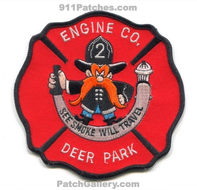 Deer Park Fire Department Engine Company 2 Patch (New York)
Scan By: PatchGallery.com
Keywords: dept. co. number no. #2 station see smoke will travel