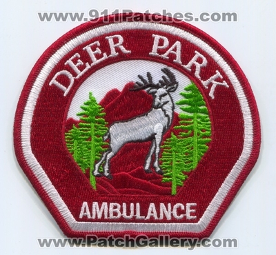 Deer Park Ambulance EMS Patch (Washington)
Scan By: PatchGallery.com
Keywords: emergency medical services emt paramedic