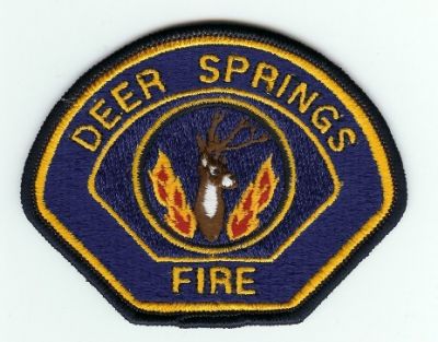 Deer Springs Fire
Thanks to PaulsFirePatches.com for this scan.
Keywords: california