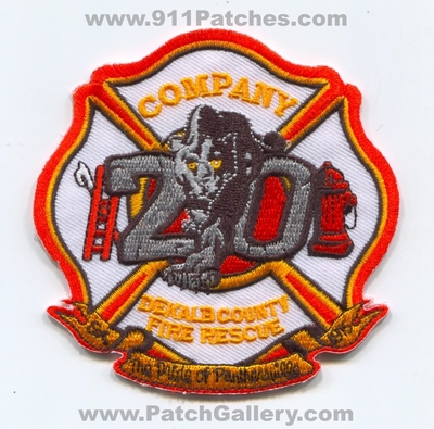 Dekalb County Fire Rescue Department Company 20 Patch (Georgia)
Scan By: PatchGallery.com
Keywords: co. dept. co. number no. #20 station est. 1915 the pride of panthersville