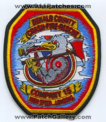 Dekalb County Fire Rescue Department Company 15 Patch (Georgia)
Scan By: PatchGallery.com
Keywords: co. dept. co. station crash fire rescue cfr arff aircraft airport high speed low drag