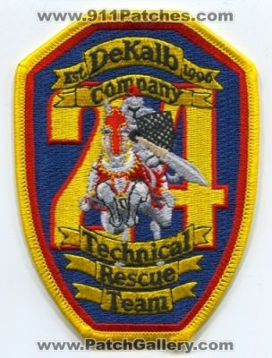 Dekalb County Fire Department Company 24 Technical Rescue Team Patch (Georgia)
Scan By: PatchGallery.com
Keywords: co. dept. station trt