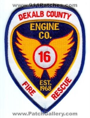 Dekalb County Fire Rescue Department Engine Company 16 (Georgia)
Scan By: PatchGallery.com
Keywords: dcfd d.c.f.d. dept. co. station