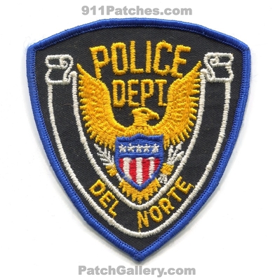 Del Norte Police Department Patch (Colorado)
Scan By: PatchGallery.com
Keywords: dept.
