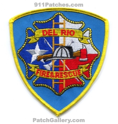 Del Rio Fire Rescue Department Patch (Texas)
Scan By: PatchGallery.com
Keywords: & and dept.