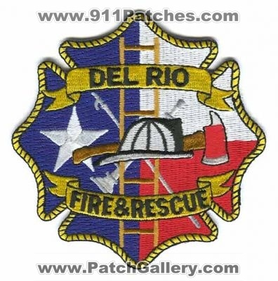 Del Rio Fire and Rescue Department Patch (Texas)
Scan By: PatchGallery.com
Keywords: & dept.