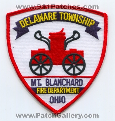 Delaware Township Fire Department Mount Blanchard Patch (Ohio)
Scan By: PatchGallery.com
Keywords: twp. dept. mt.