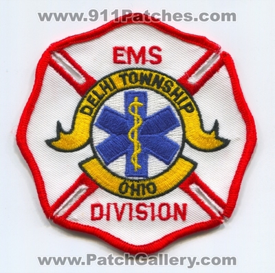 Delhi Township Fire Department EMS Division Patch (Ohio)
Scan By: PatchGallery.com
Keywords: twp. dept. div. ambulance