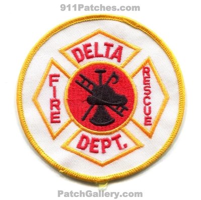 Delta Fire Rescue Department Patch (UNKNOWN STATE)
Scan By: PatchGallery.com
Keywords: dept.