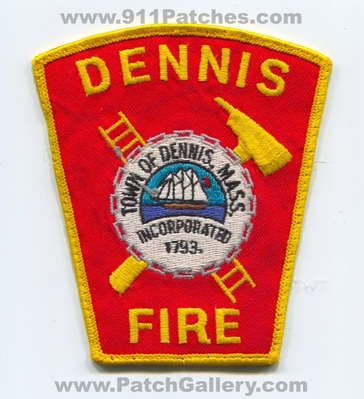 Dennis Fire Department Patch (Massachusetts)
Scan By: PatchGallery.com
Keywords: town of dept. mass. incorporated 1793