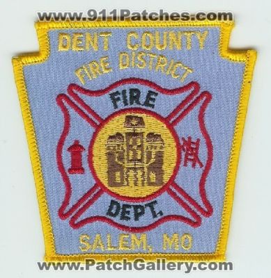 Dent County Fire District (Missouri)
Thanks to Mark C Barilovich for this scan.
Keywords: dept. salem mo