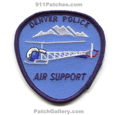 Denver Police Department Air Support Unit Patch (Colorado)
[b]Scan From: Our Collection[/b]
Keywords: dept. helicopter 1 one